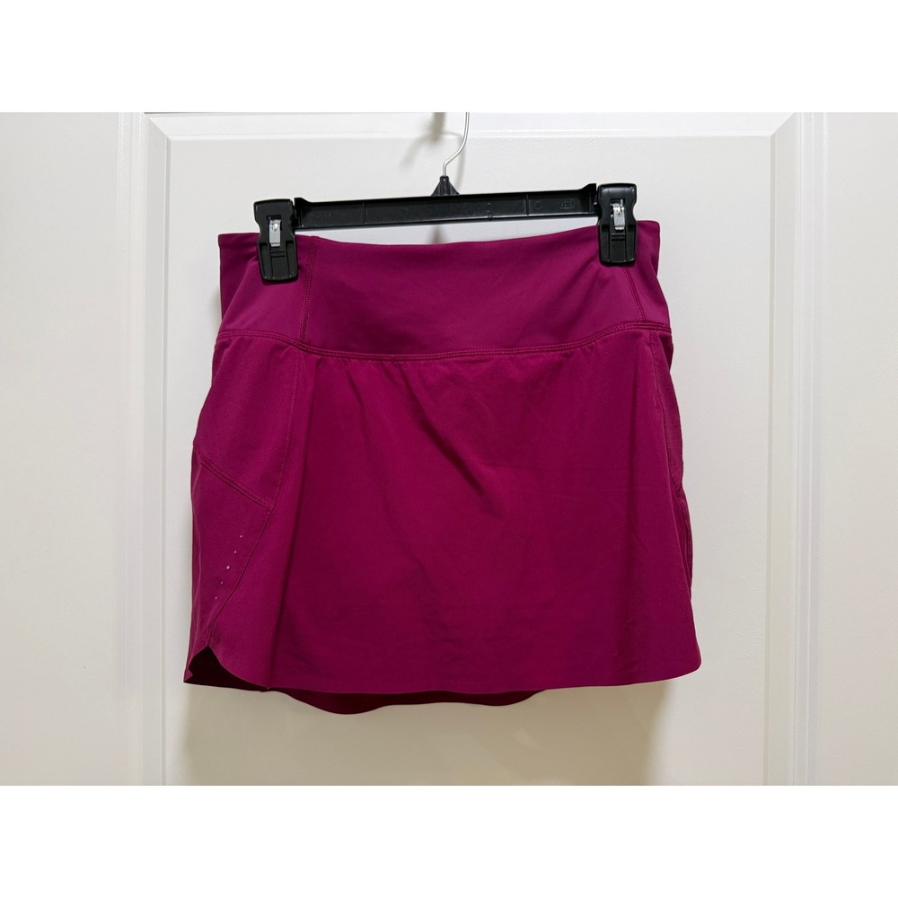 Athleta Run With It 14" Skort Berry Pink Active Running Tennis Skirt Small